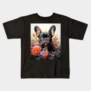 Watercolor Frenchie Lover Kids T-Shirt